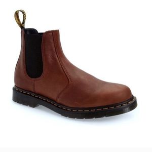 Dr. Doc Martens 2976 Mens Size 10 Womens 11 Leather Chelsea Boots Brown pull on